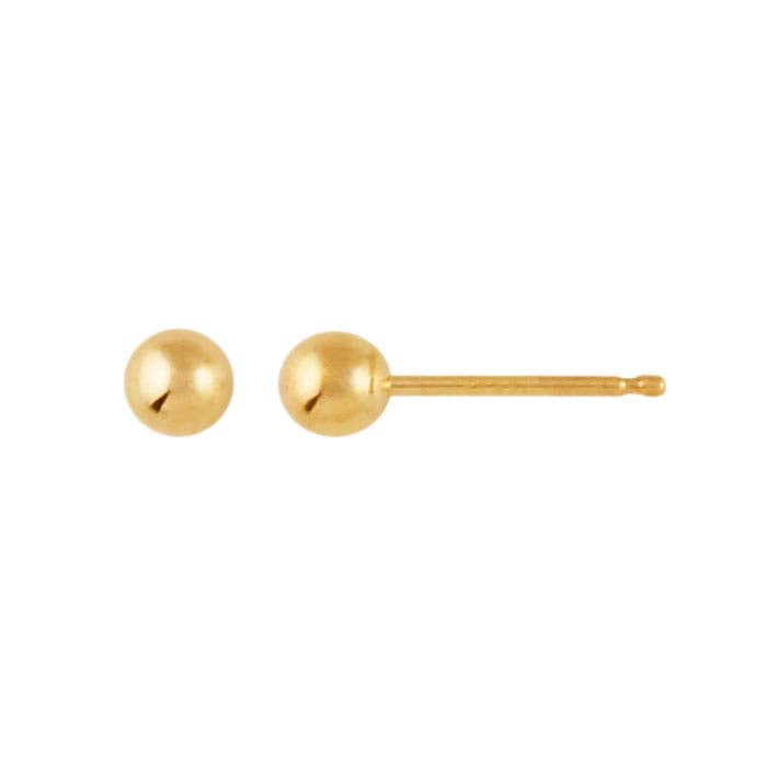 Hollow Ball Post Earring