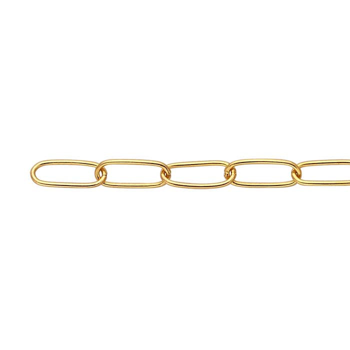 14K Yellow Gold Oval Cable Chain