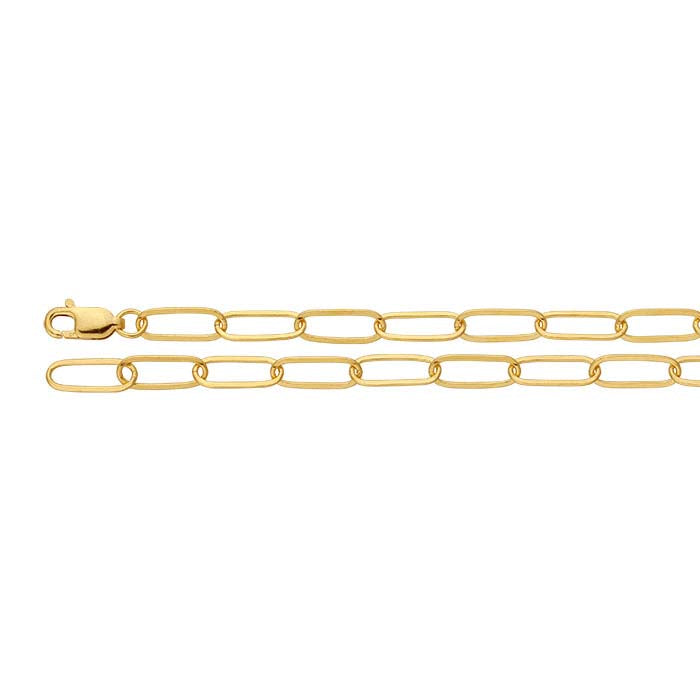14/20 Yellow Gold-Filled Flat Drawn Oval Cable Chain