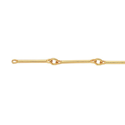 14/20 Yellow Gold-Filled Straight Bar & Link Chain