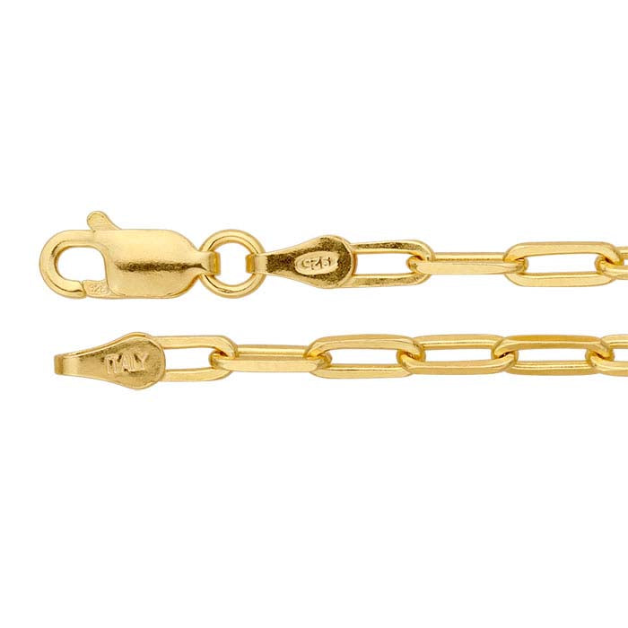 14K Yellow Gold Flat Cable Chain