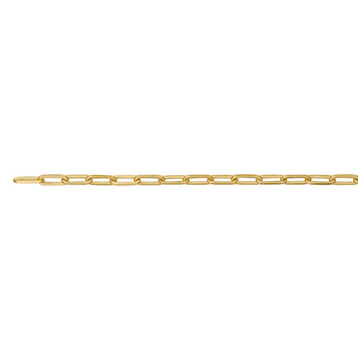 14K Yellow Gold Flat Cable Chain