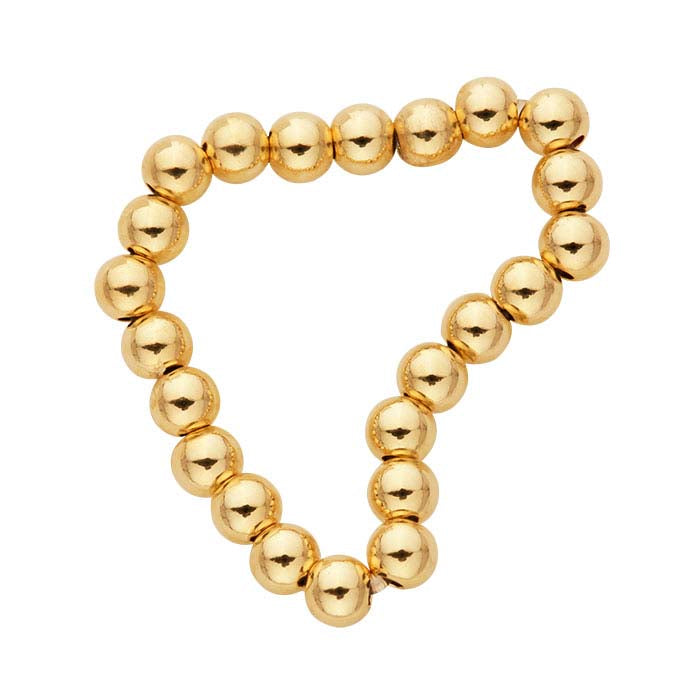 Bague à perles en or jaune 14/20 rempli