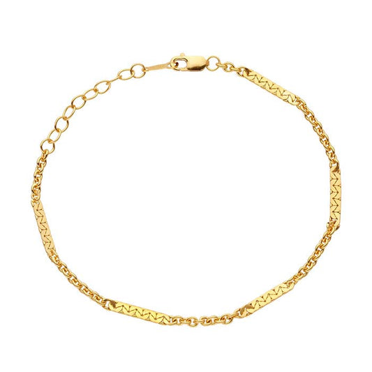 14/20 Yellow Gold-Filled Cable Chain Bracelet