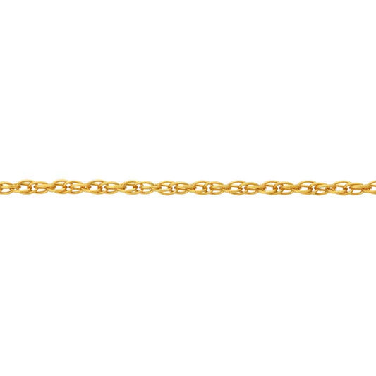 14K Yellow Gold-Filled . Add-A-Bead Double Rope Chain Necklace, Adjustable