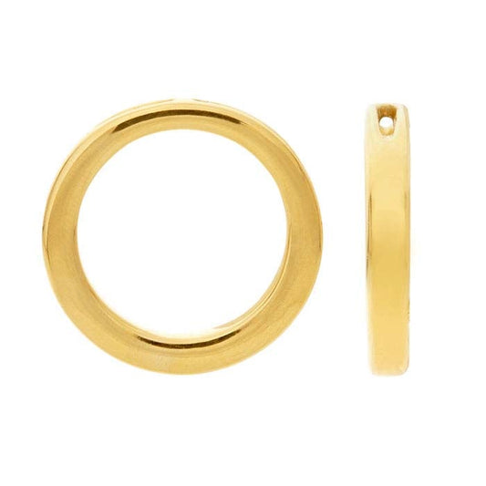 Ciondolo a Cerchio in Elettroformatura Oro Giallo 14K