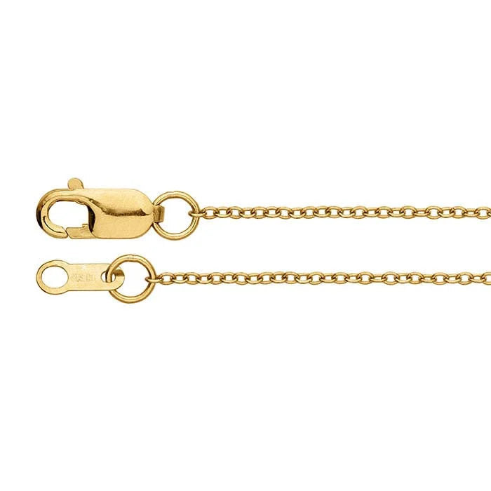 10K Yellow Gold Cable Chain