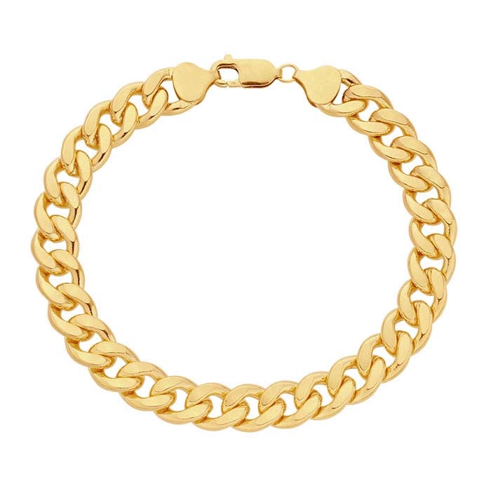 14/20 Yellow Gold-Filled Curb Chain Bracelet
