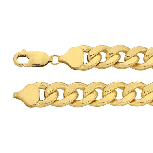 14/20 Yellow Gold-Filled Curb Chain Bracelet