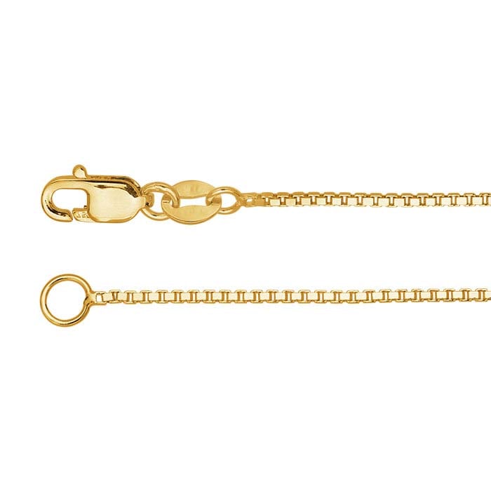 18K Yellow Gold Box Chain