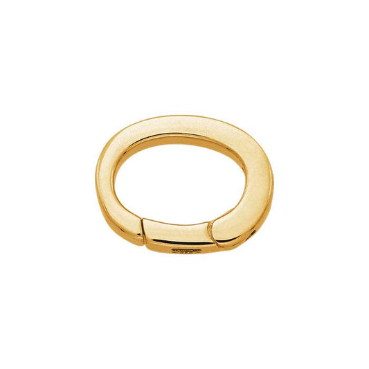 14K Yellow Gold Plain Necklace Enhancer