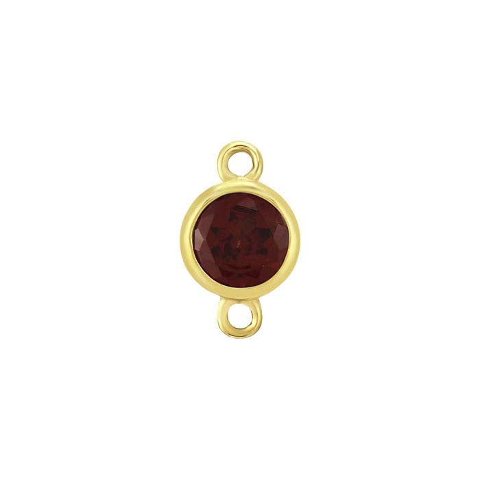 14K Yellow Gold Birthstone-Set Link Component