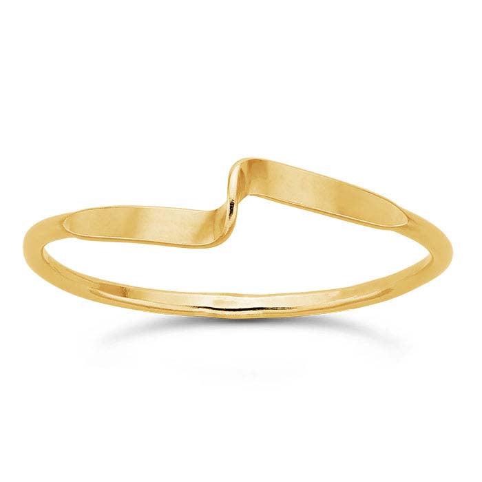 14/20 Yellow Gold-Filled Twist Stackable Ring