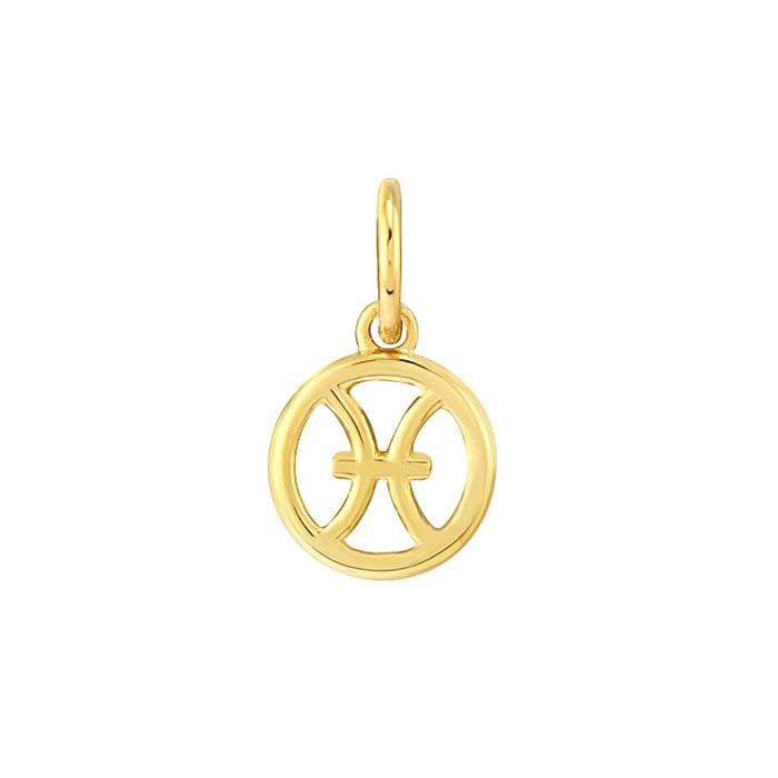 14K Yellow Gold Zodiac Charm