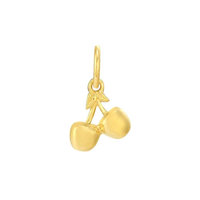 تعليقة كرز من الذهب الأصفر عيار 14 قيراط