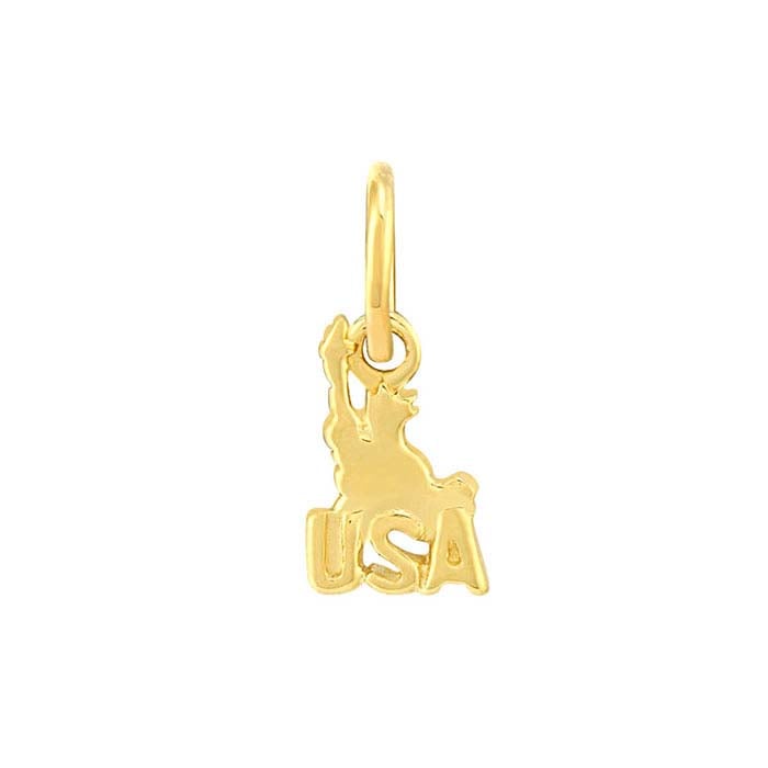 Breloque Statue de la Liberté en or jaune 14 carats