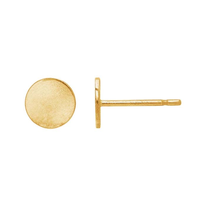 14/20 Yellow Gold-Filled Circle Post Earring