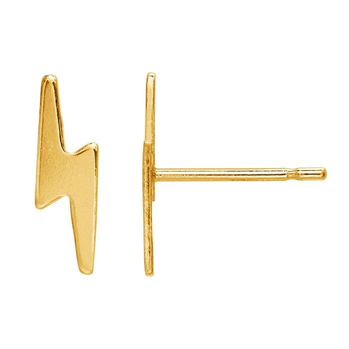 Lighting Bolt Post Earring