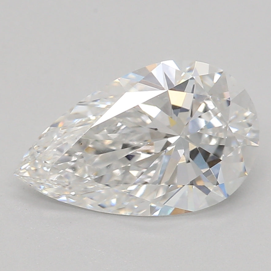 Laboratorijoje užaugintas deimantas 1,02 ct, kriaušės formos, E, VVS2