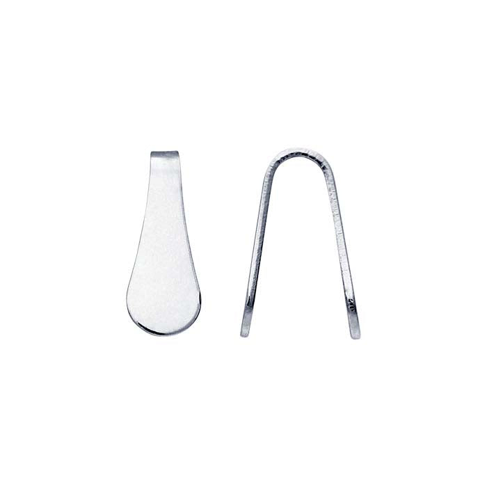 14K White Gold Flat End Cap