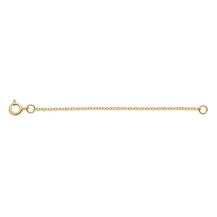 14K guldkædeforlænger med kabelkæde