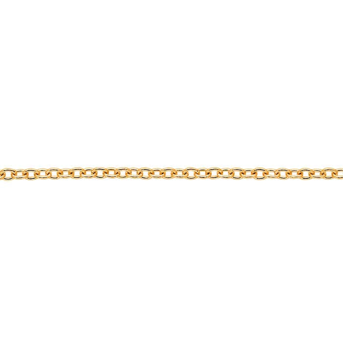 14K guldkædeforlænger med kabelkæde