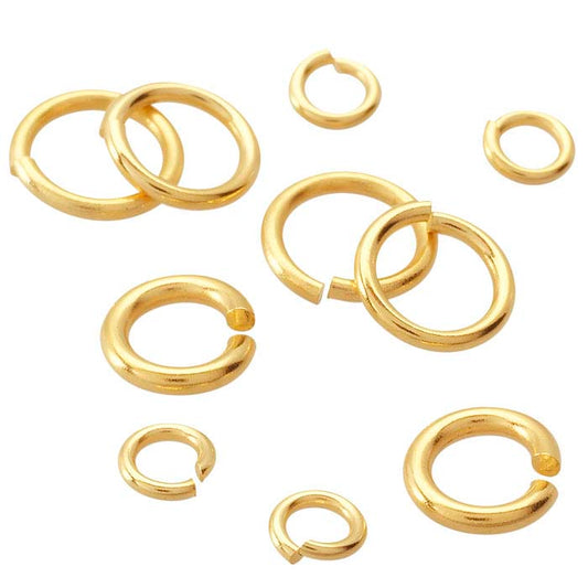 18K Yellow Gold Round Jump Ring