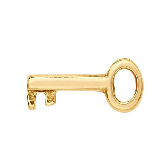 Composant clé en or jaune 14 carats pour médaillons en verre flottant