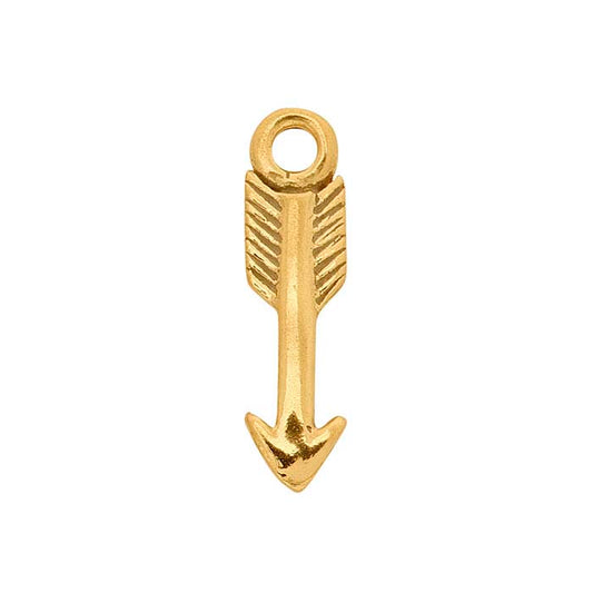 14K Yellow Gold Arrow Charm