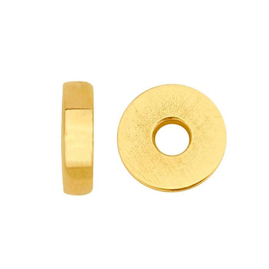 14K Yellow Gold Round Spacer Bead