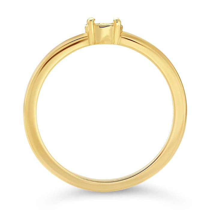 14K Yellow Gold Marquise Ring Mounting