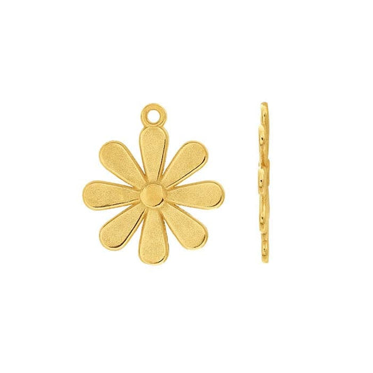 Composant Fleur en Or Jaune 14K