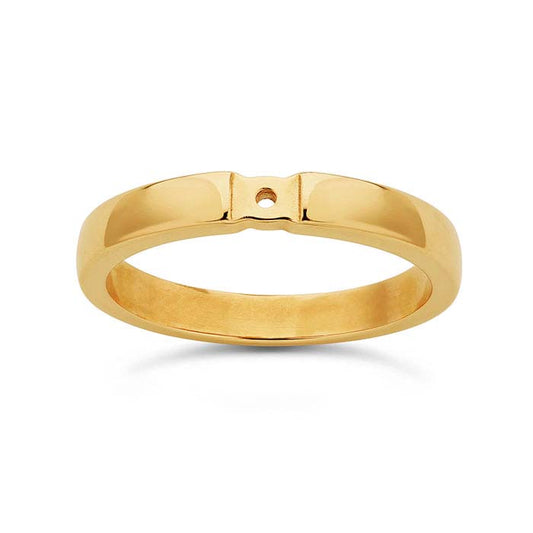 14K Yellow Gold Ring Shanks with Hole