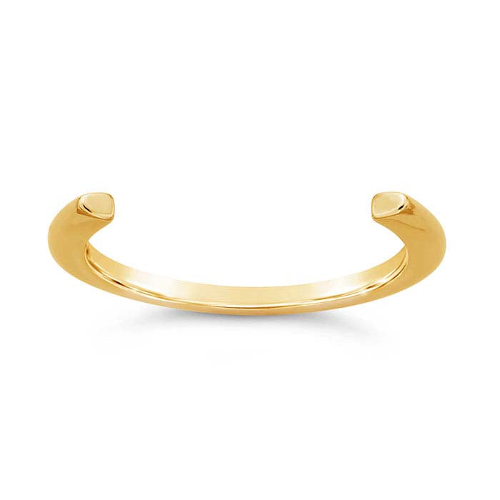 14K Yellow Gold 3/4-Ring Shank