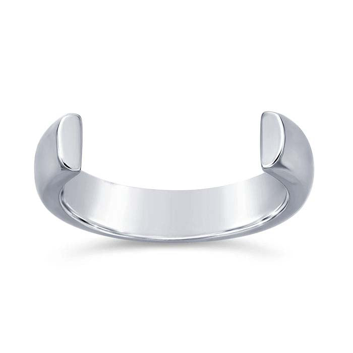 14K White Gold 3/4-Ring Shank
