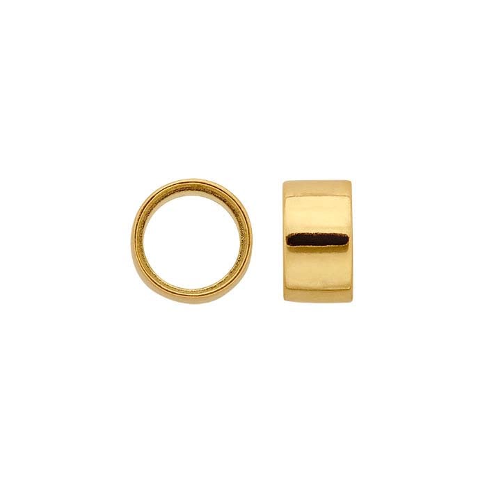 18K Yellow Gold Round Tube Bezel Setting