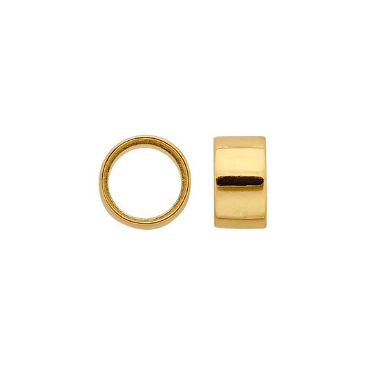 18K Yellow Gold Round Tube Bezel Setting