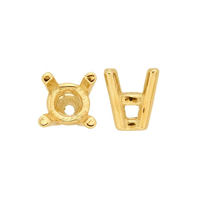 Lightweight Round Basket 4-Prong Setting