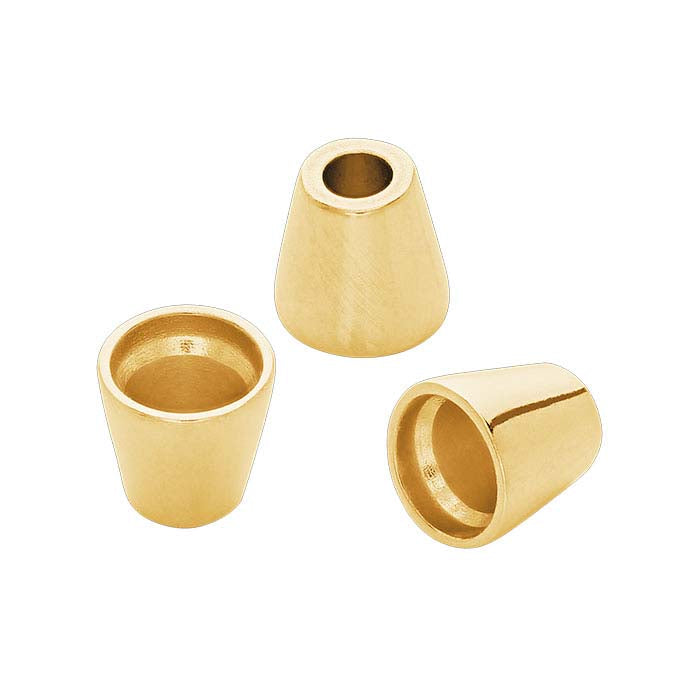 Round Tapered Tube Bezel Setting