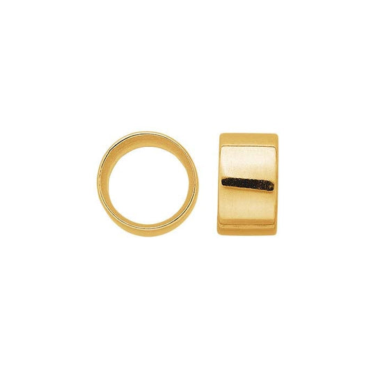 18K Yellow Gold Round Tube Bezel Setting