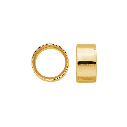 14K Yellow Gold Round Tube Bezel Setting