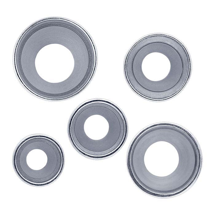 Round Tapered Tube Bezel Setting