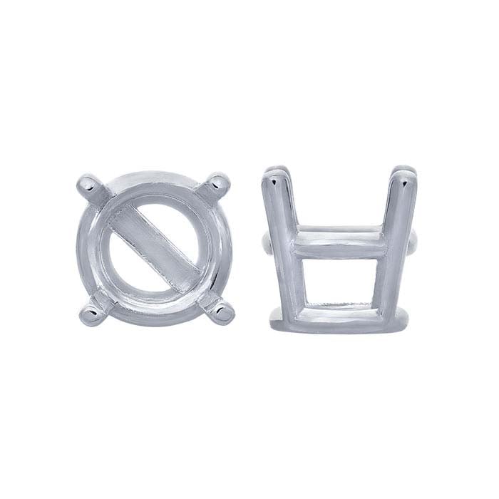 Round Basket 4-Prong Setting with Bar