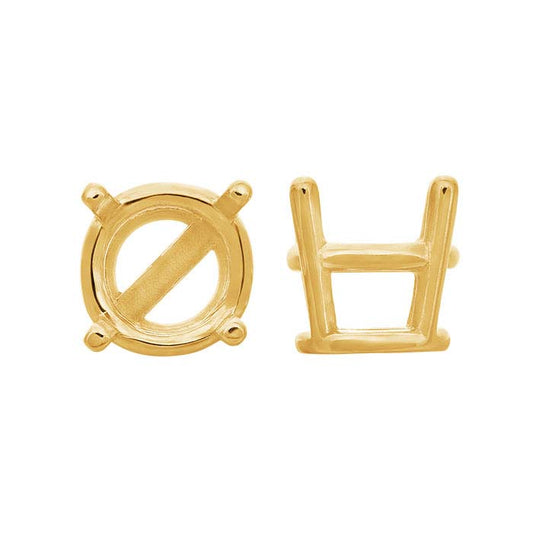 Round Basket 4-Prong Setting with Bar