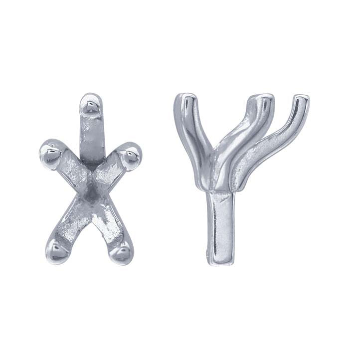 Gold Pear 5-Prong Setting with Peg