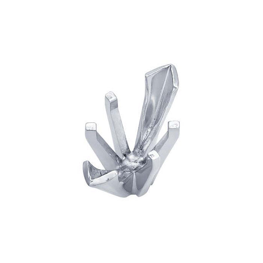 14K White Gold Marquise V-Prong 6-Prong Setting