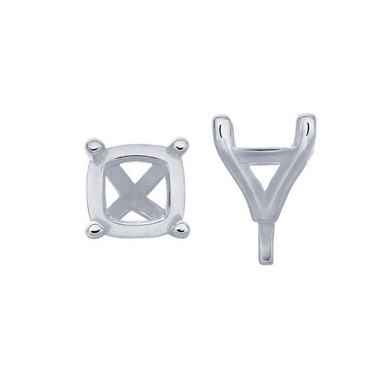 Cushion 4-Prong Setting with Peg