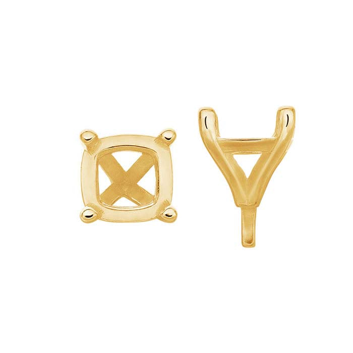Cushion 4-Prong Setting with Peg