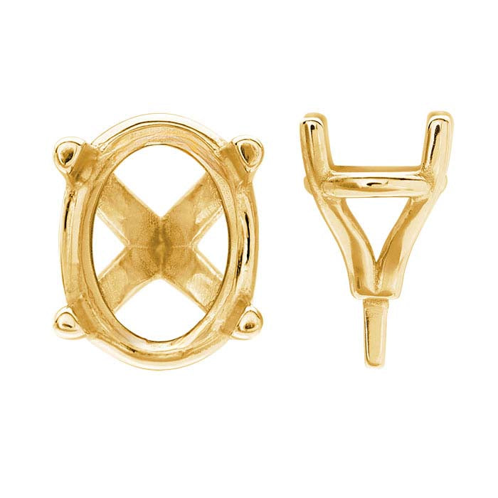 Oval 4-Prong Setting with Peg