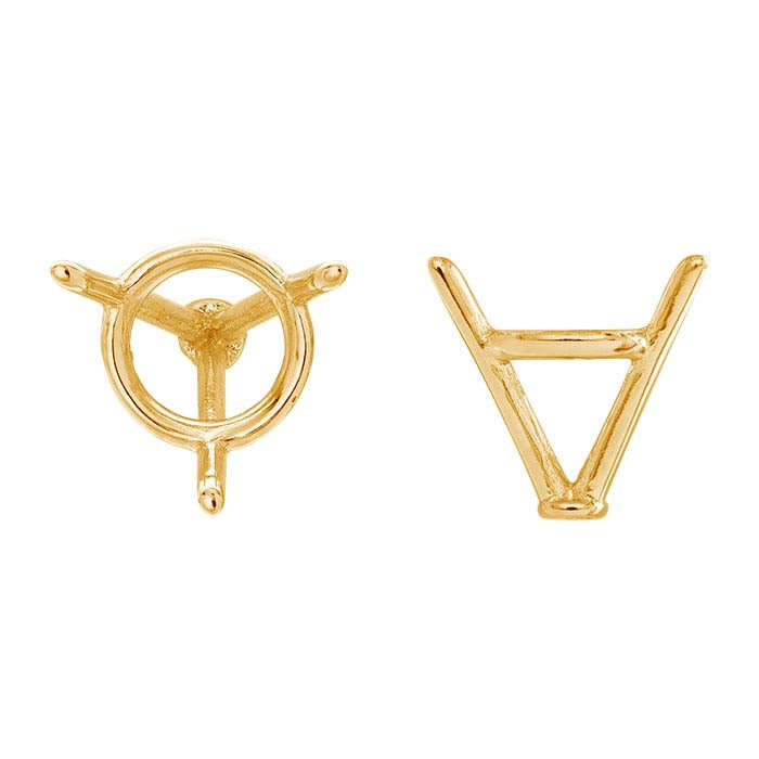 Round Martini 3-Prong Setting